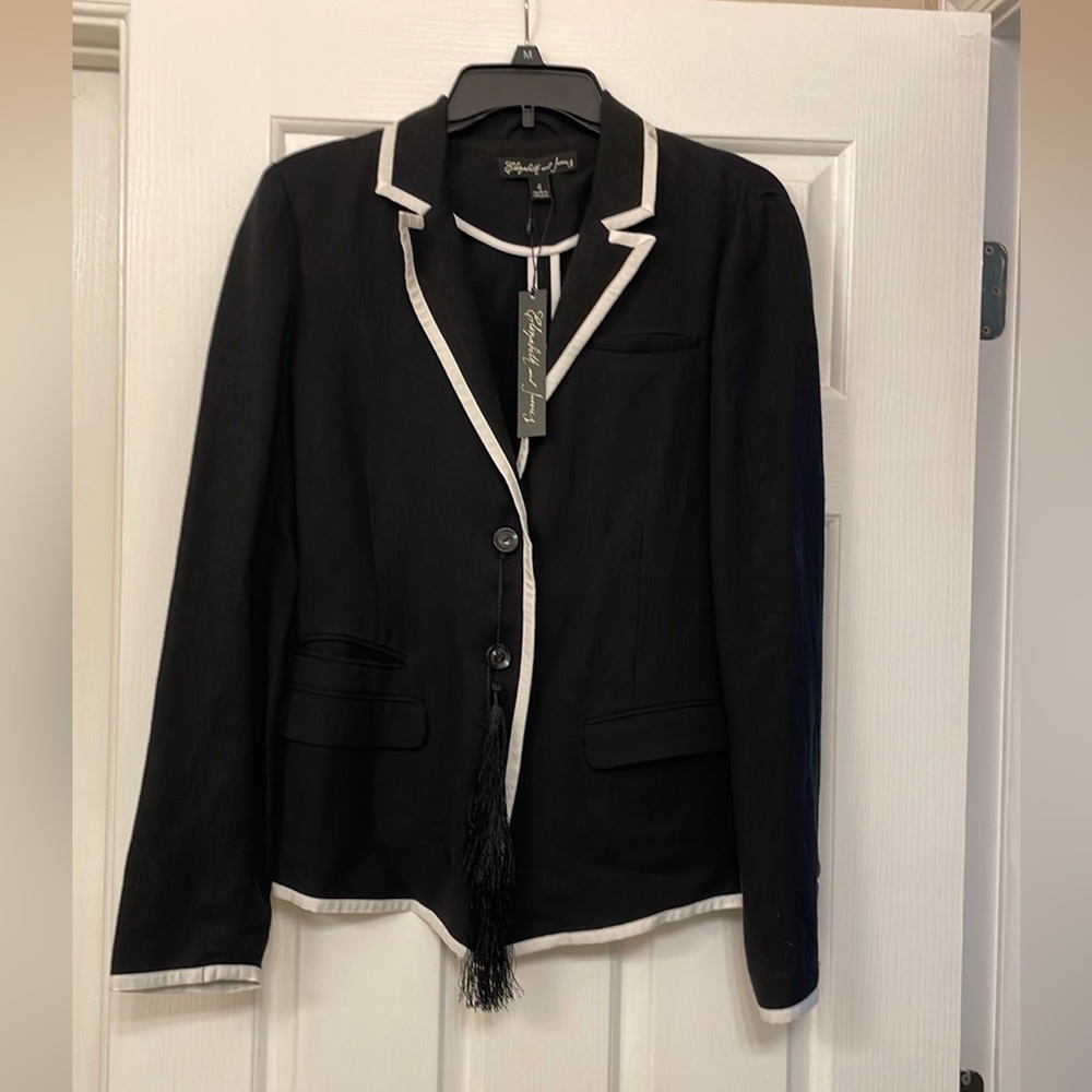 Elizabeth and James linen blazer - Picture 3 of 16